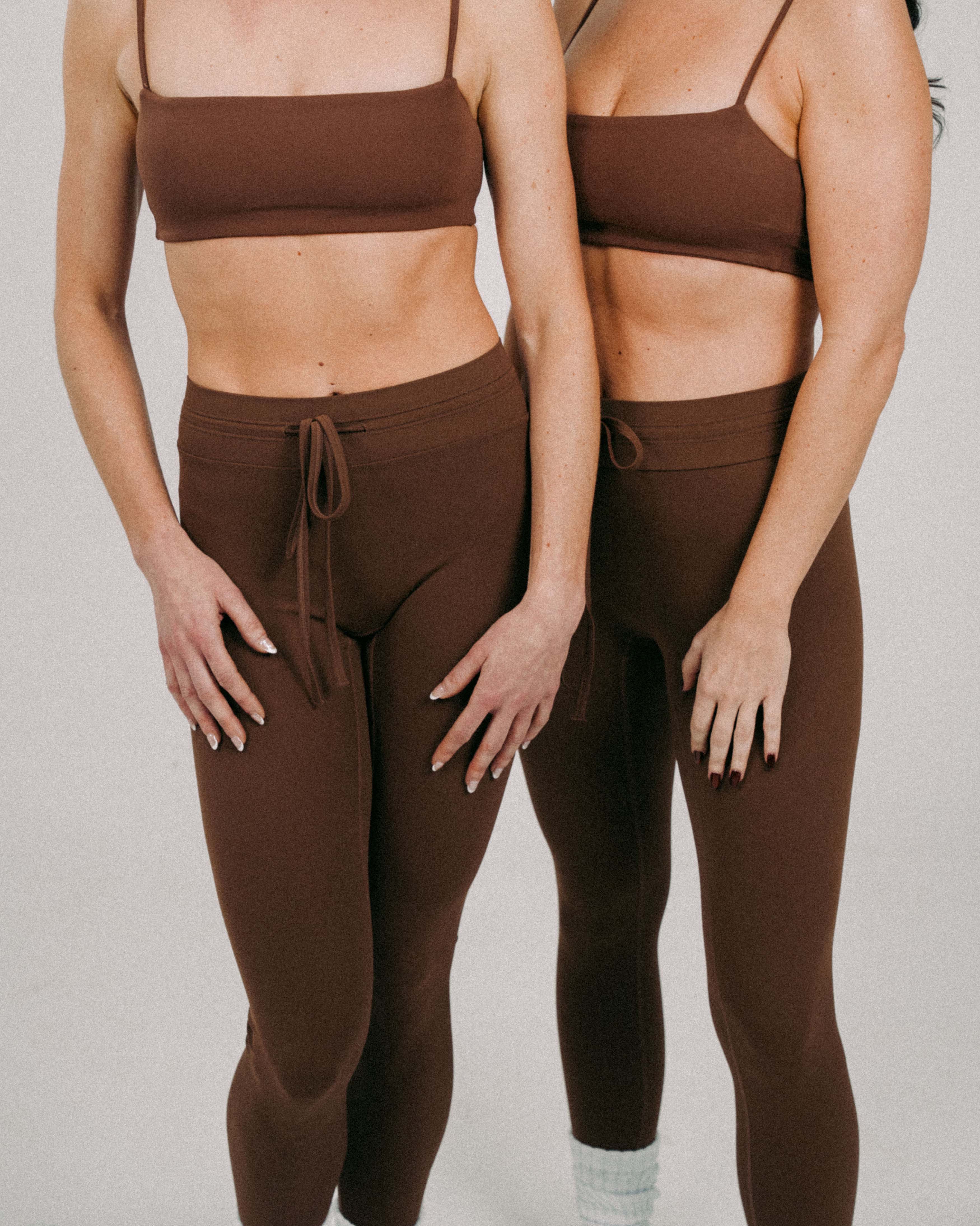 Cafe au Lait Flow Drawstring Leggings