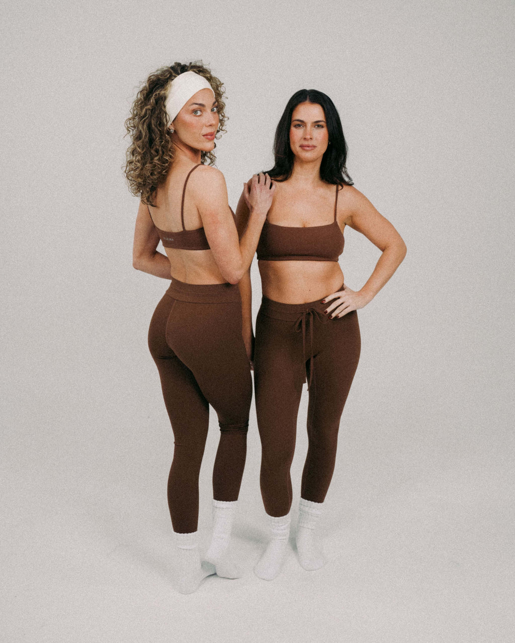 Cafe au Lait Flow Drawstring Leggings