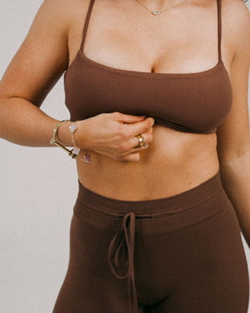 Cafe au Lait Micro Square Bra