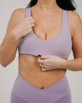 Lilac Open Back Bra