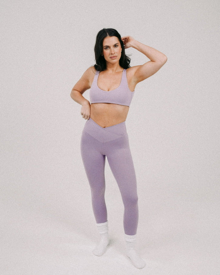 Lilac Crossover Leggings
