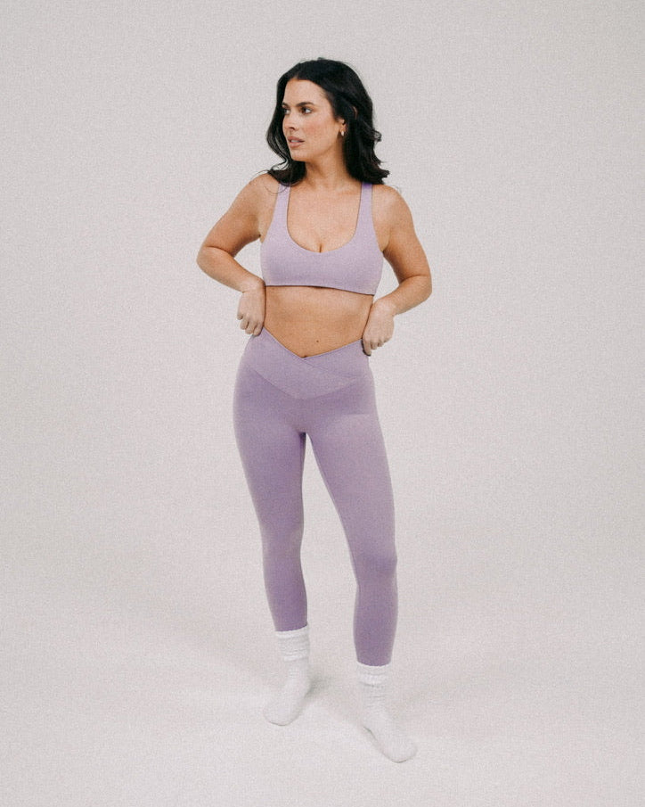 Lilac Open Back Bra