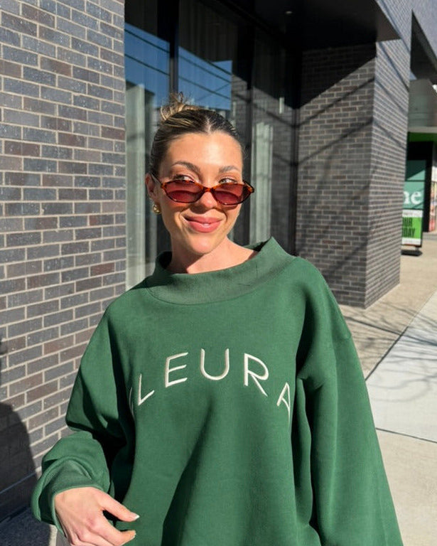 Fleura Signature Evergreen Mock Neck