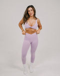 Powder Rose Crossover Leggings