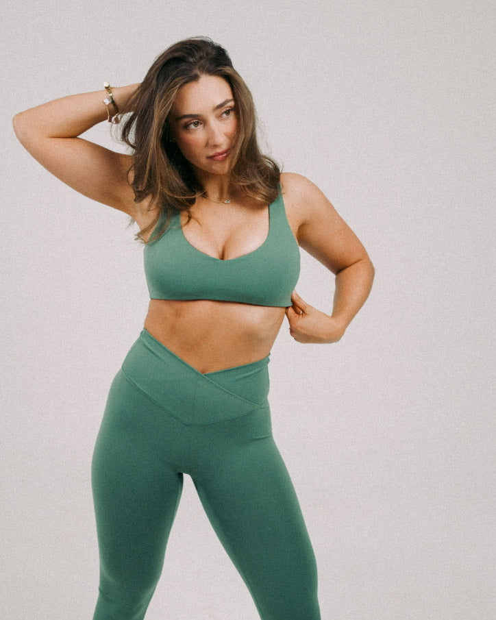 Sage Crossover Leggings