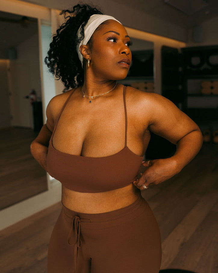 Cafe au Lait Micro Square Bra