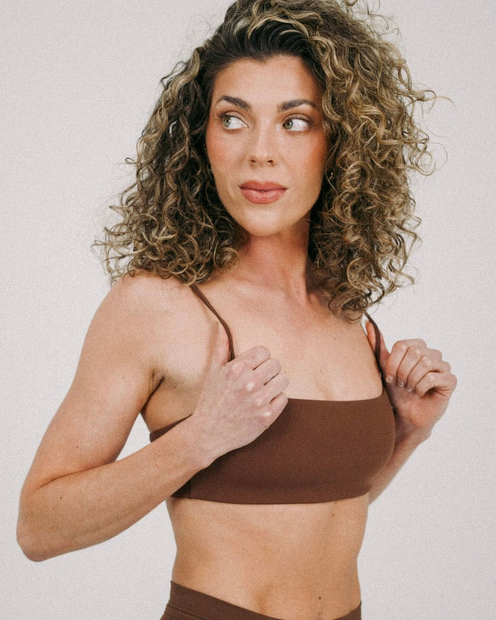 Cafe au Lait Micro Square Bra