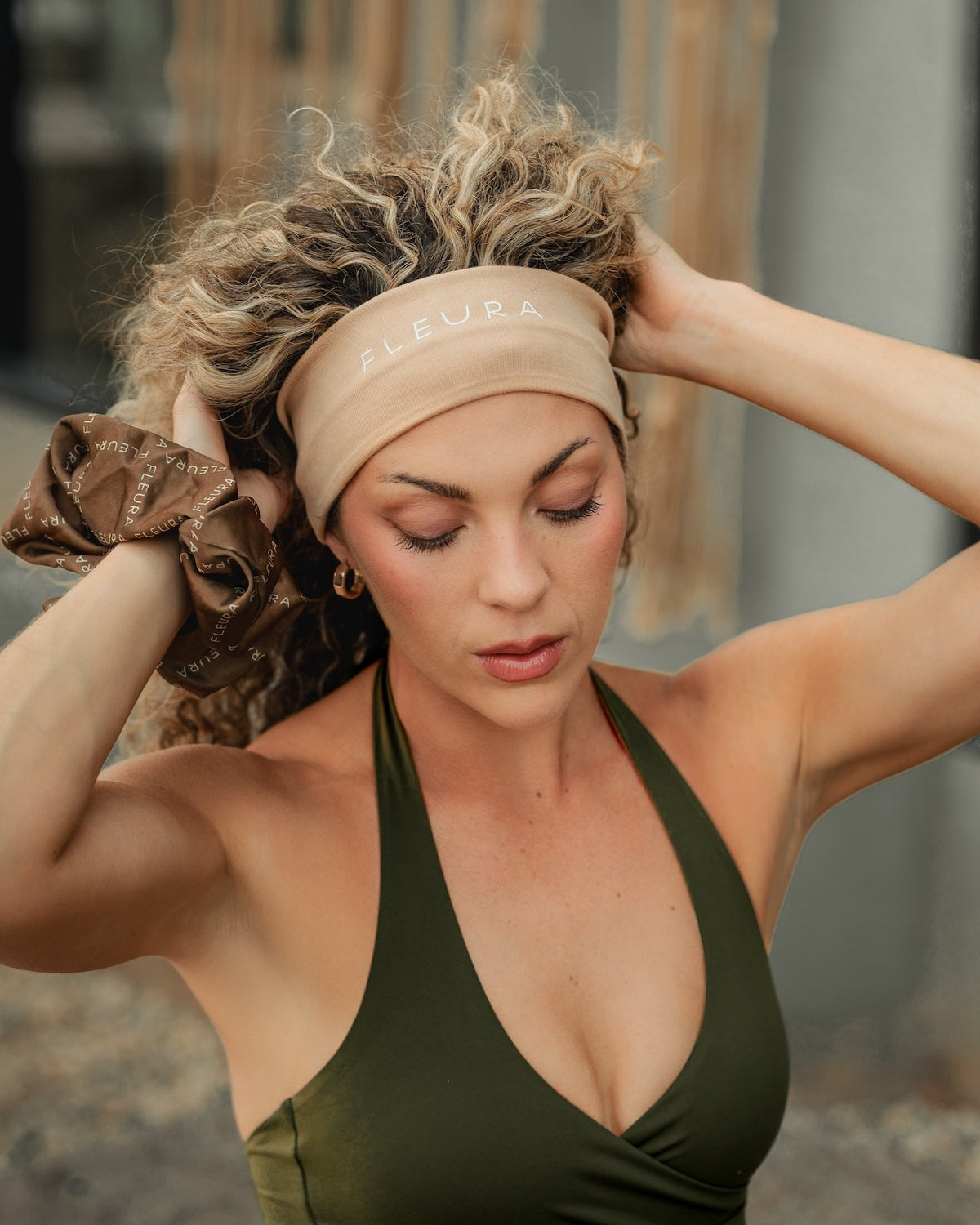 Fleura Silk Scrunchie